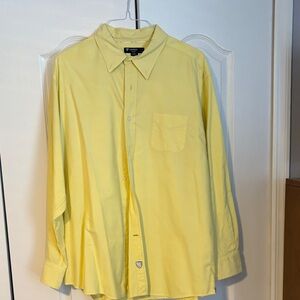 Daniel Cremieux Men's Yellow Casual Button Down Shirt